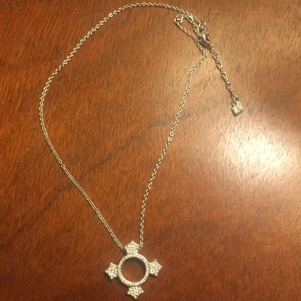 Swarovski silver/crystal pendant necklace